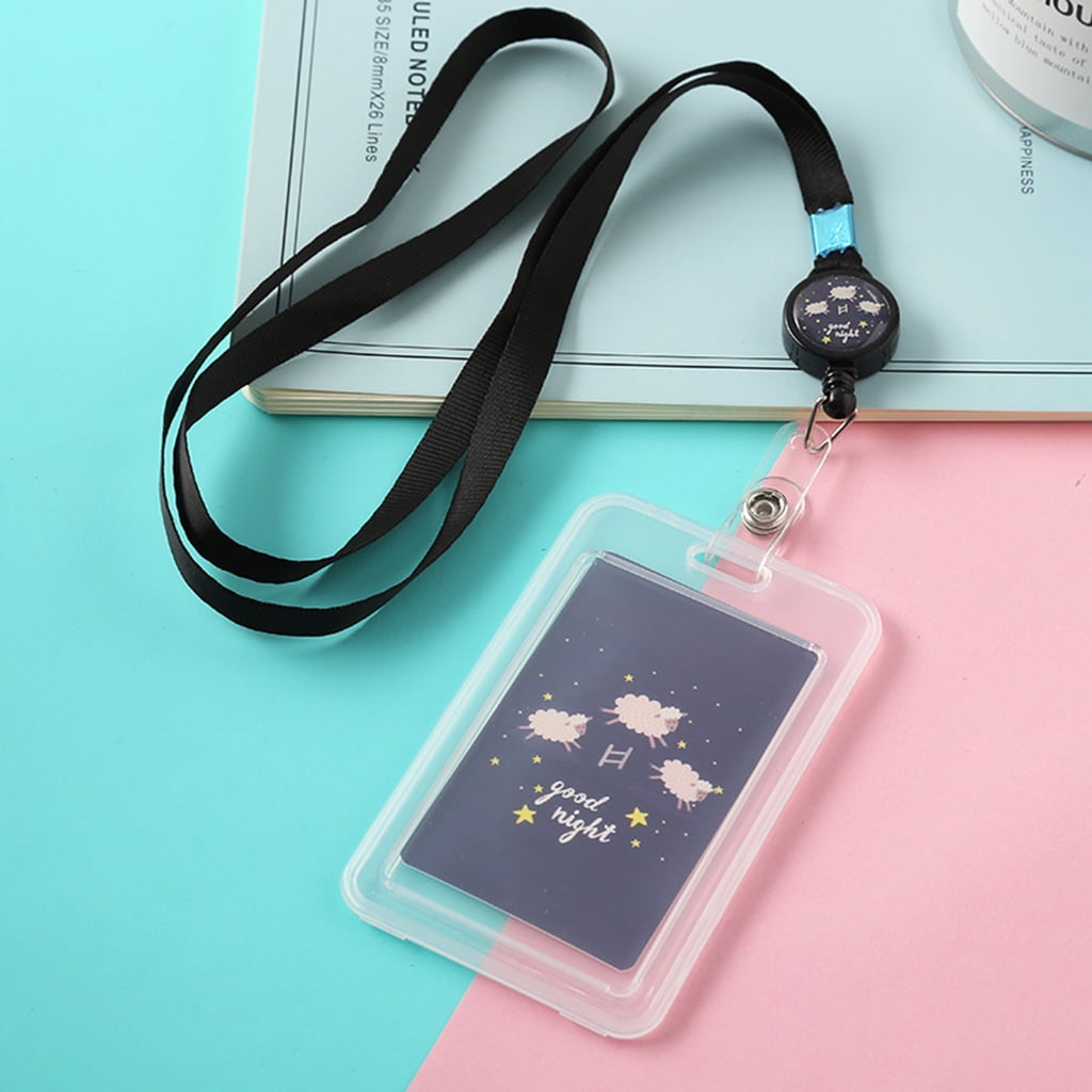 Card Holder Id Case Badge Neck Strap Lanyard